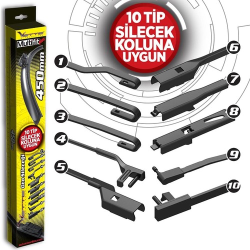 Vette Plus Multifit Silecek 550 Mm / 1 Adet - Silecek & Cam Bakımı