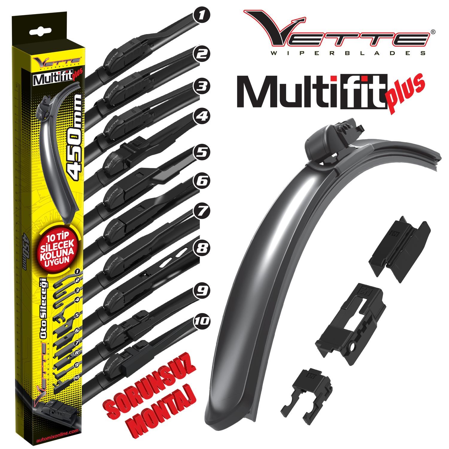 Vette Plus Multifit Silecek 550 Mm / 1 Adet - Silecek & Cam Bakımı - Görsel 2