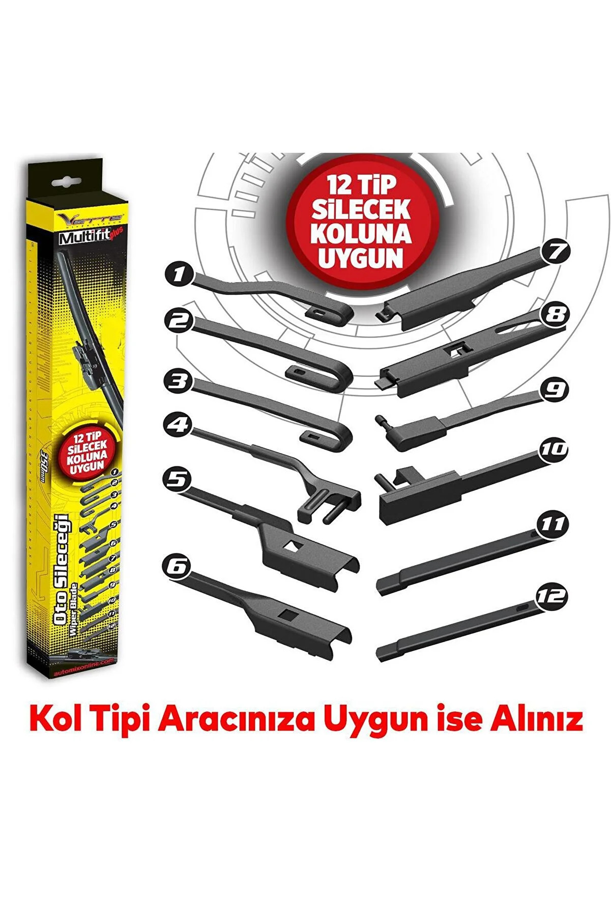 Vette Plus Multifit Silecek 660 Mm / 1 Adet - Silecek & Cam Bakımı