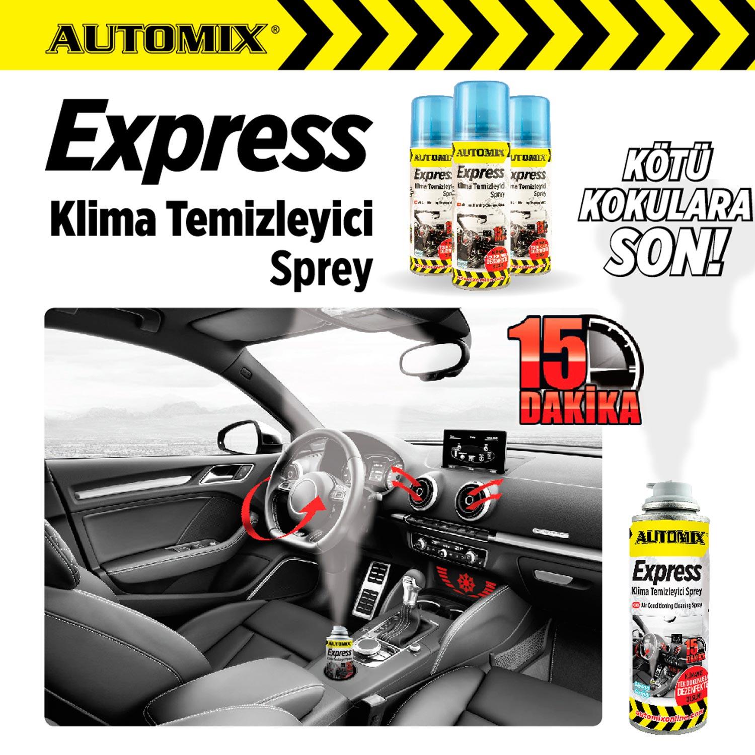 Automix Express Klima Temizleyici Sprey 200 ML - Oto Temizlik & Bakım - Görsel 2