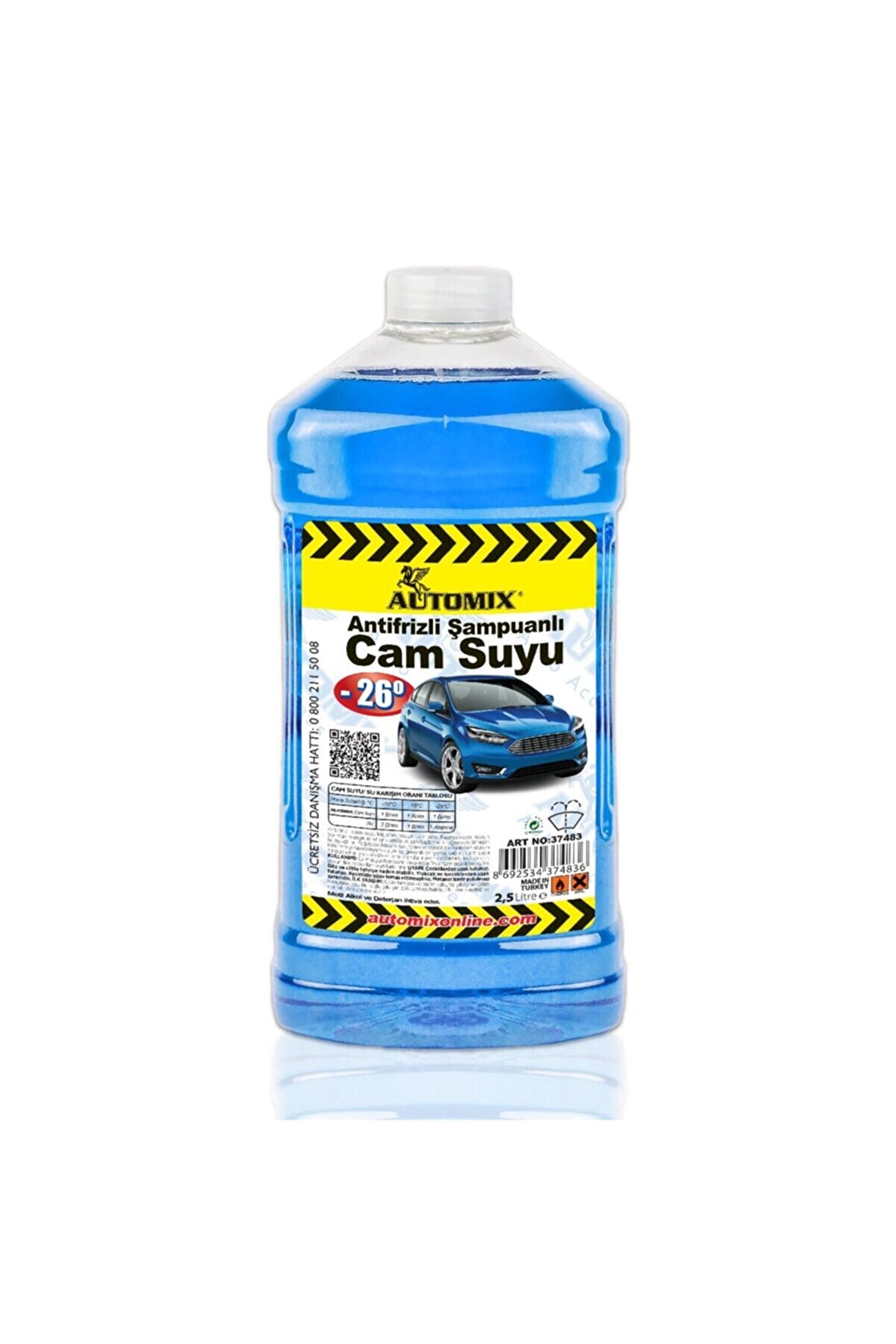 Automix Antifrizli Şampuanlı Cam Suyu 2,5 Litre -26 - Silecek & Cam Bakımı