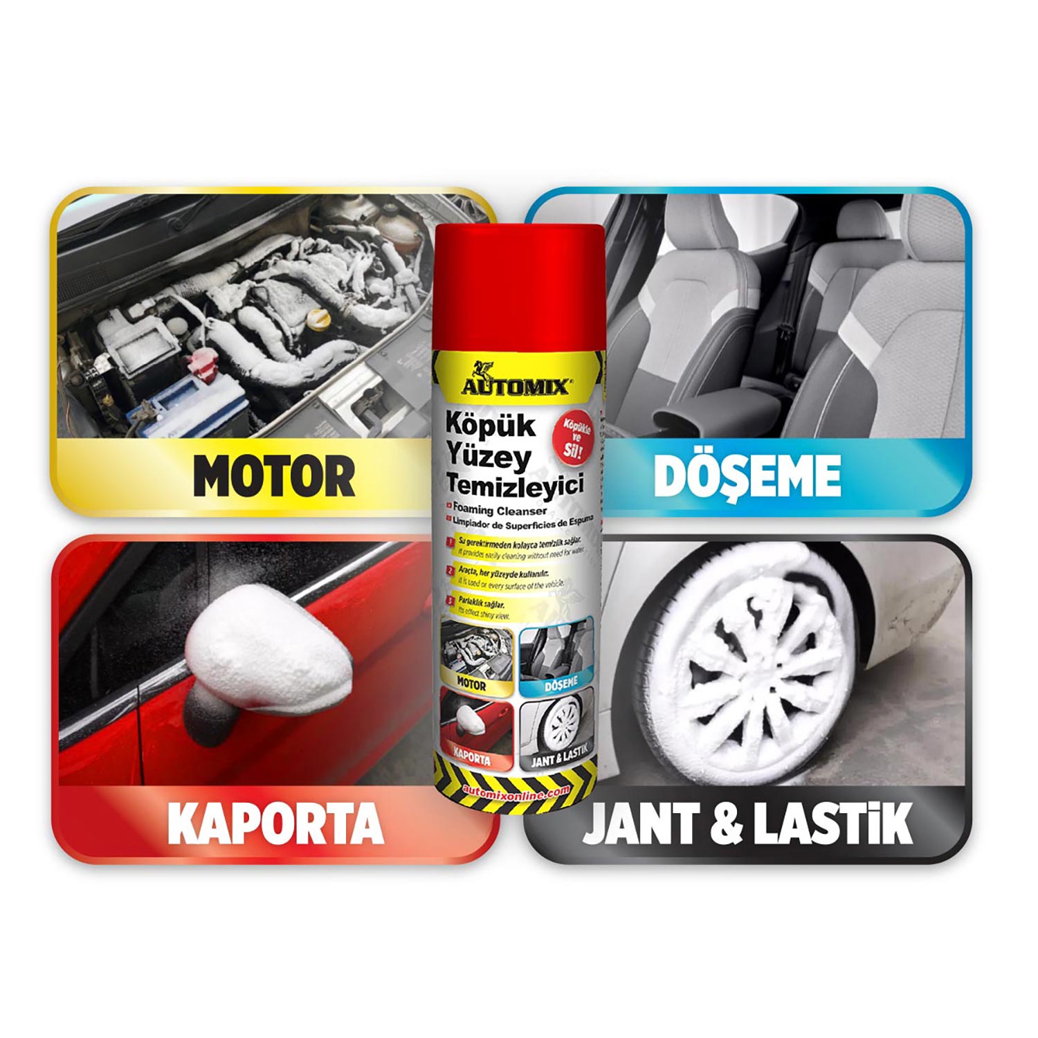 Automix Köpük Yüzey Temizleyici - Oto Temizlik & Bakım - Görsel 2