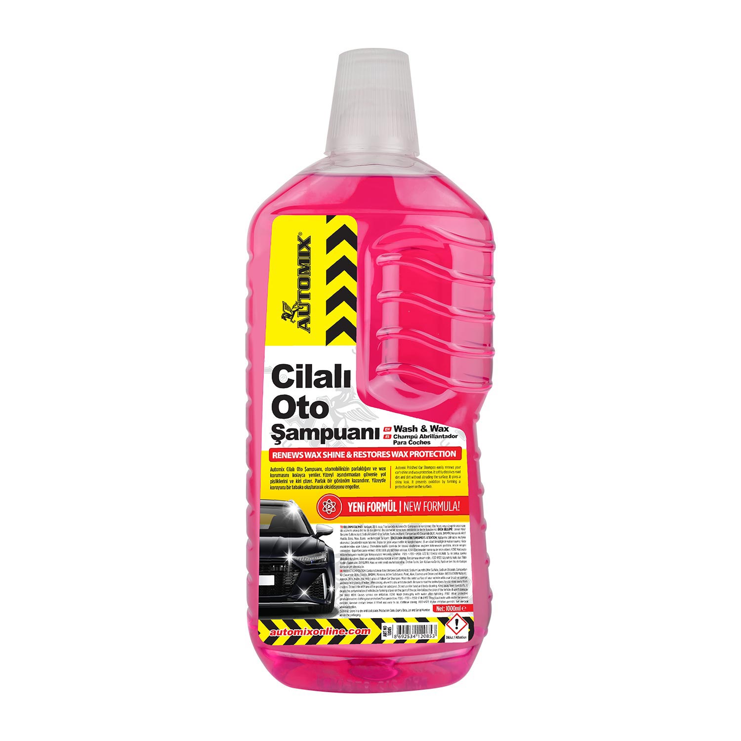 Automix Cilalı Oto Yıkama Şampuanı 1000Ml - Oto Temizlik & Bakım