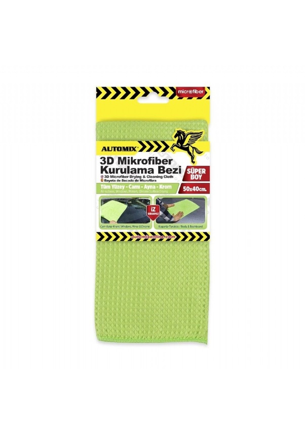 Automix 3D Mikrofiber Kurulama Bezi - Bez, Sünger & Kurulama