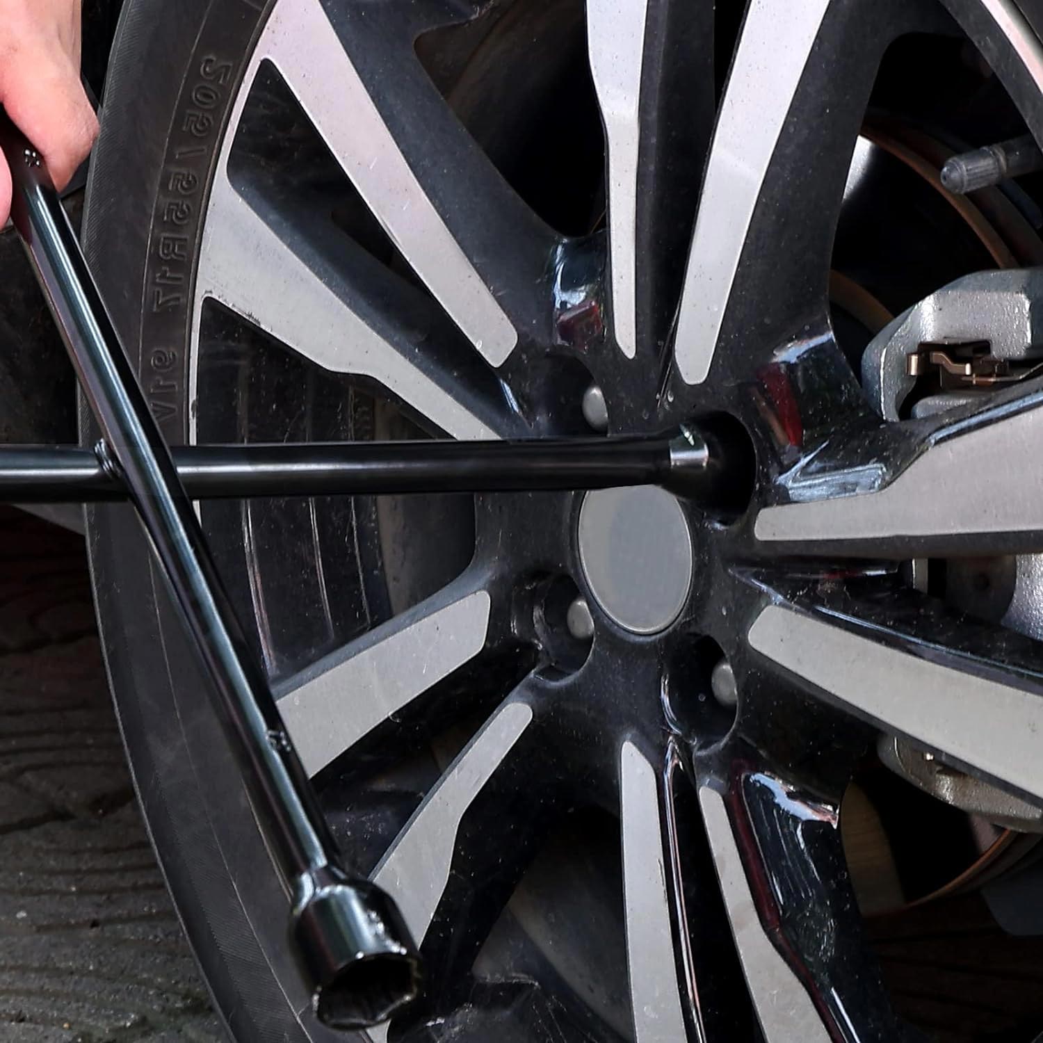 AUTOMİX 4 Ölçü Siyah Bijon Lastik Sökme Anahtarı - 17X19X21X23 - Oto Dış Aksesuar - Görsel 4