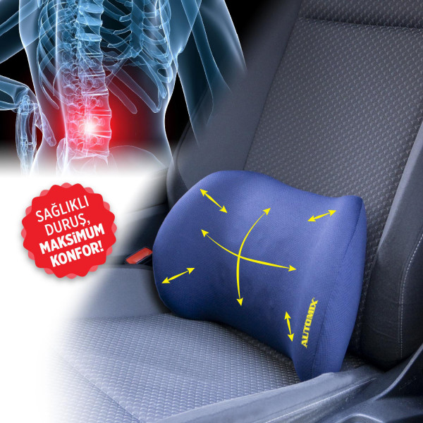 Automix Super Grip Visko Memory Foam Bel Destek Yastığı - Konfor & Koltuk - Görsel 2