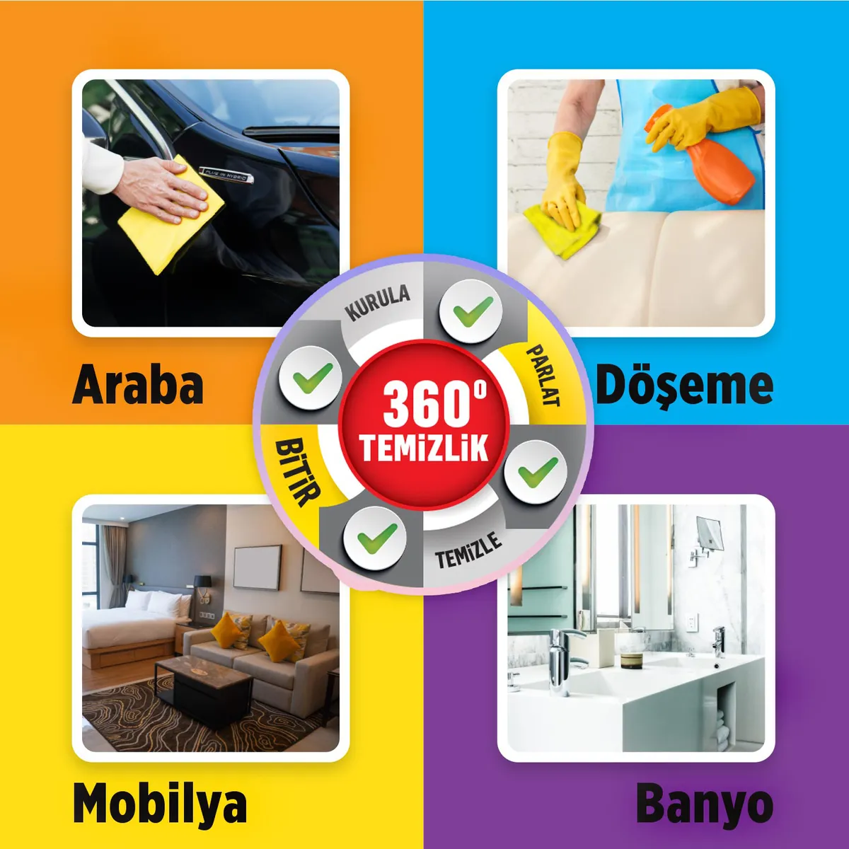 Automix Jumbo Güderi Bez 50*40 Cm - Bez, Sünger & Kurulama - Görsel 2