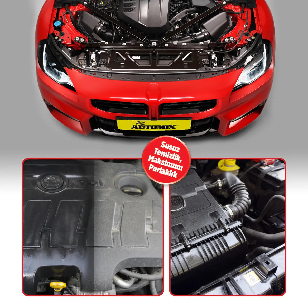 AUTOMİX Susuz Motor Temizleyici 500 ML - Oto Temizlik & Bakım - Görsel 2