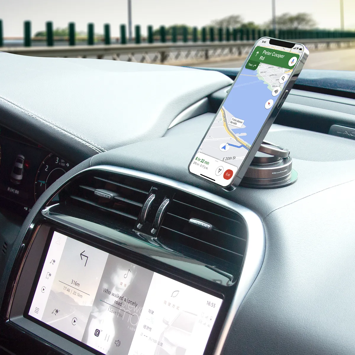 Automix Magsafe Çok Açılı Manyetik Araç Telefon Tutucu - Telefon Tutucu - Görsel 5