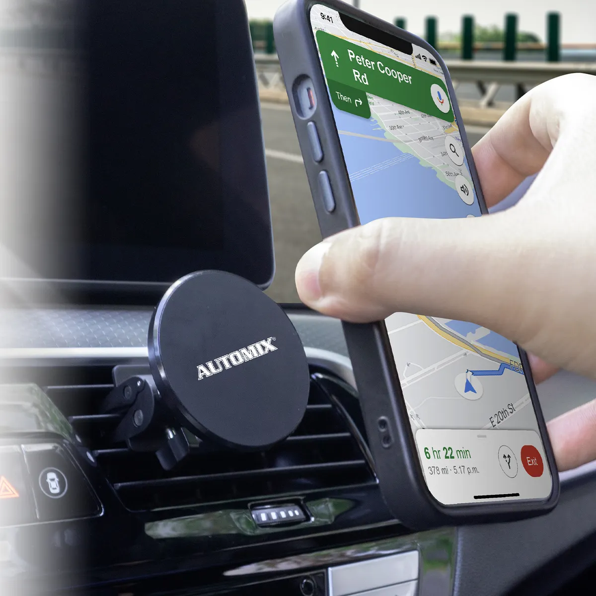 Automix Mıknatıslı Magsafe Araç Telefon Tutucu - Klima Izgarası Tipi - Telefon Tutucu - Görsel 7